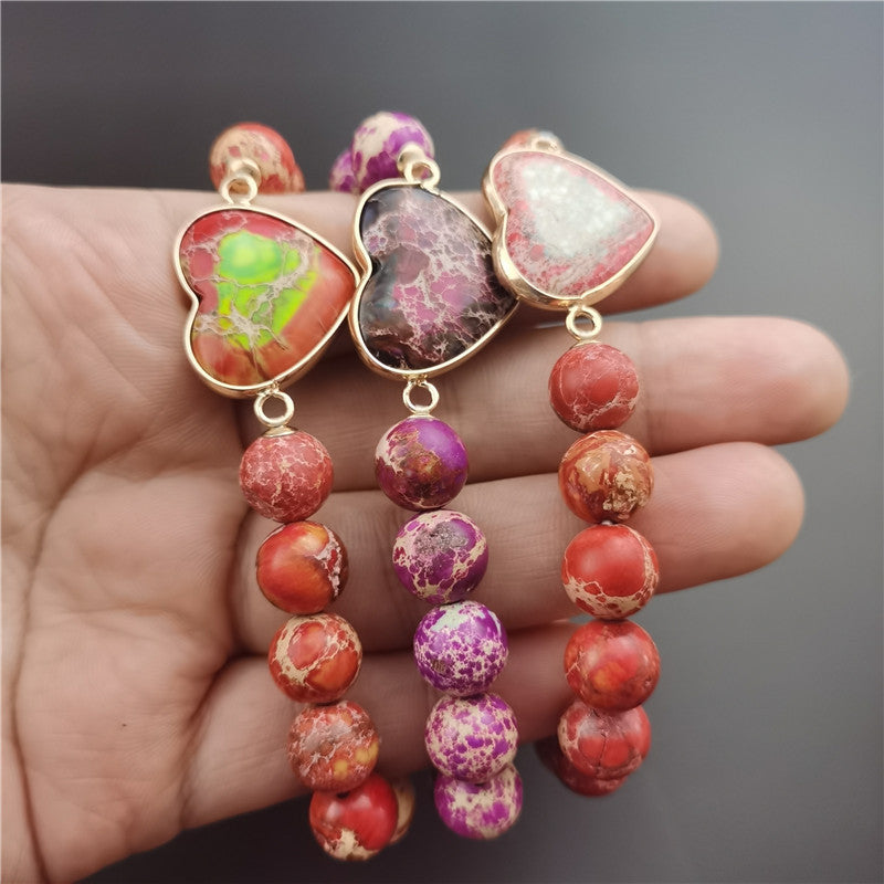 Zenitha Sacred Balance – Kaiserstein-Herzperlenarmband für Energie und Harmonie