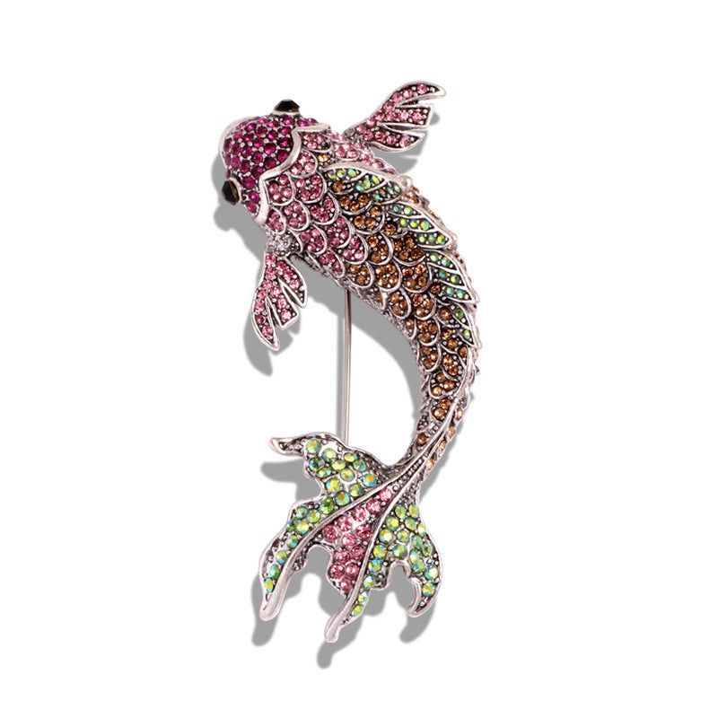 Zenitha Koi Elegance Brooch – Flow with Grace