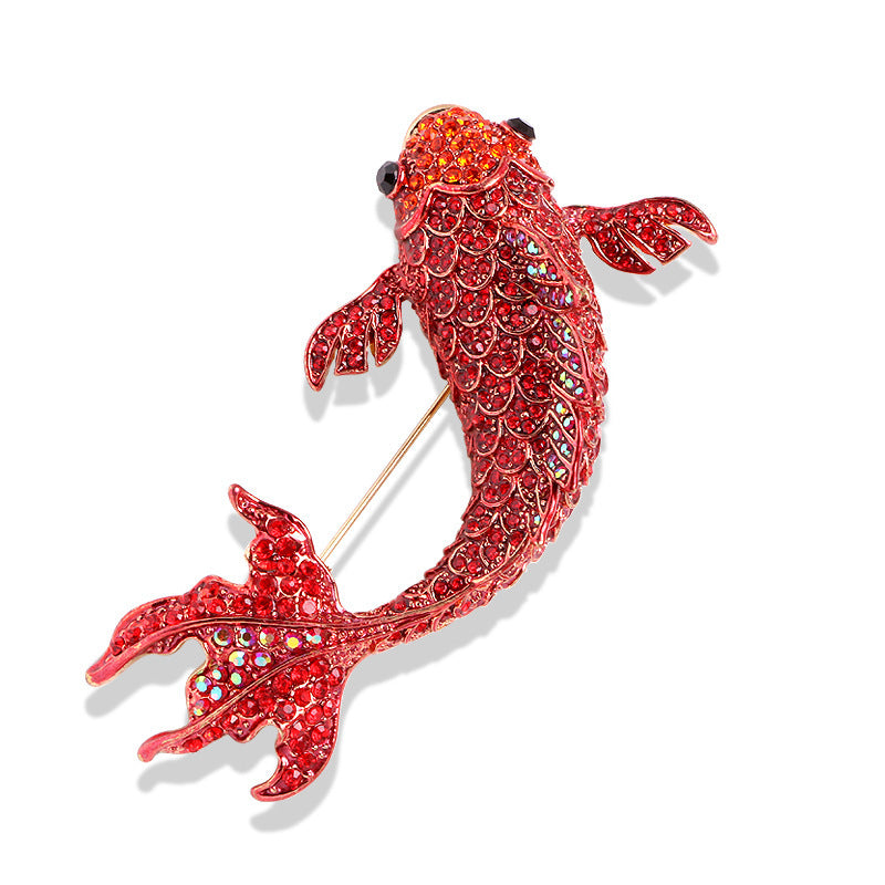 Zenitha Koi Elegance Brooch – Flow with Grace