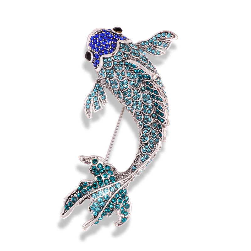 Zenitha Koi Elegance Brooch – Flow with Grace