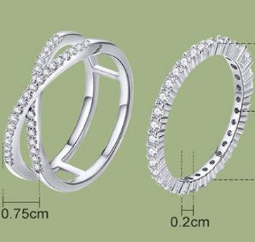 Zenitha Twin Spark Ringset – Eeuwige glans, innerlijke betekenis