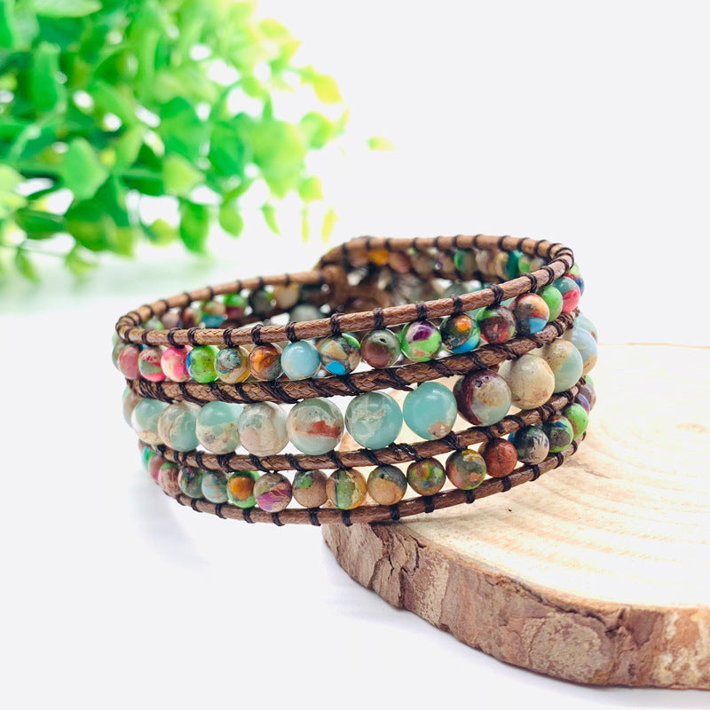 Zenitha Tranquil Agate – Wrap Bracelet for Balance & Serenity