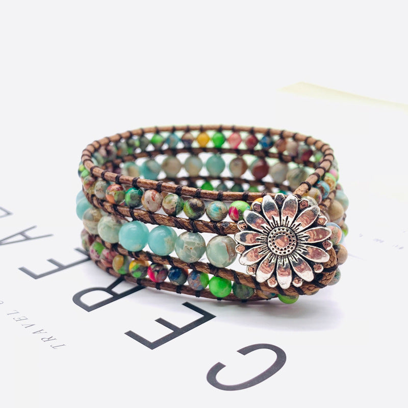 Zenitha Tranquil Agate – Wrap Bracelet for Balance & Serenity