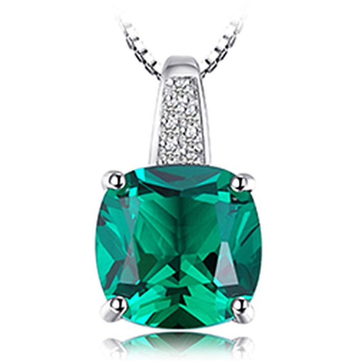 Conjunto de joyas Zenitha Emerald Glow: claridad audaz, gracia atemporal