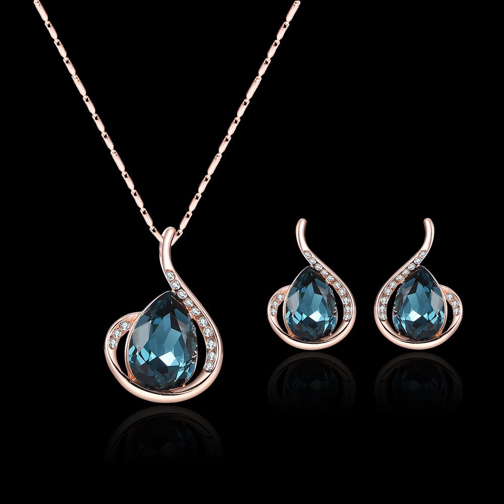 Conjunto de joyas Zenitha Midnight Flow: elegancia que fluye como la medianoche