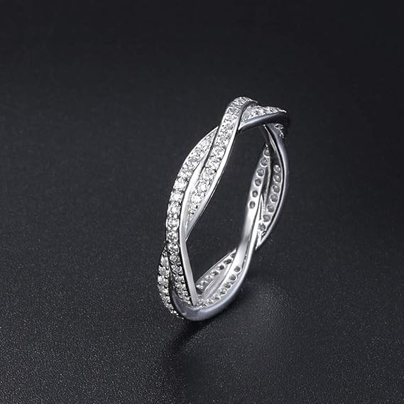 Anillo Zenitha Infinity Twist: elegancia entrelazada