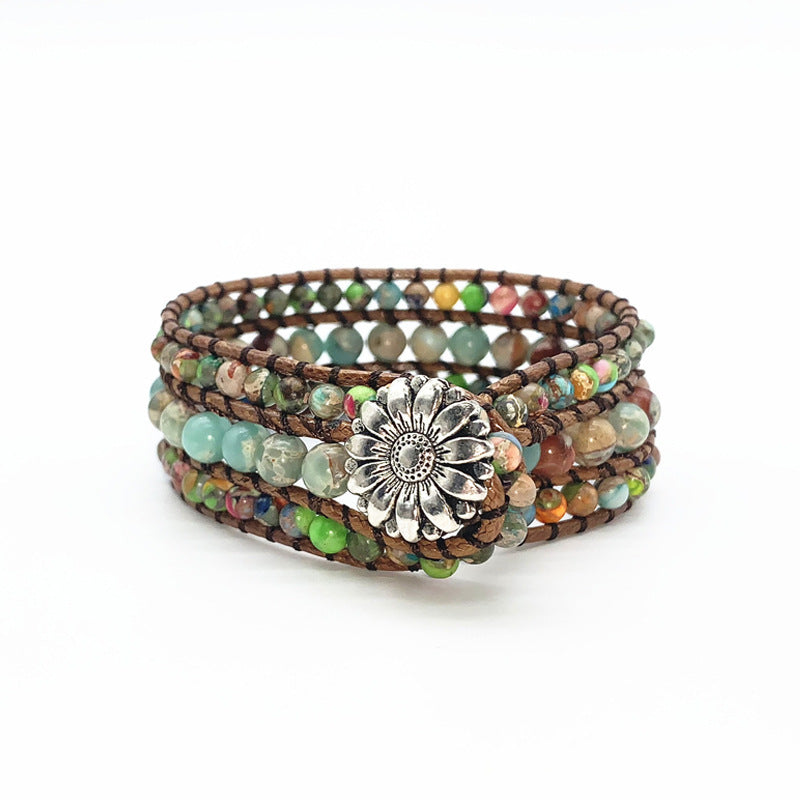 Zenitha Tranquil Agate – Wrap Bracelet for Balance & Serenity