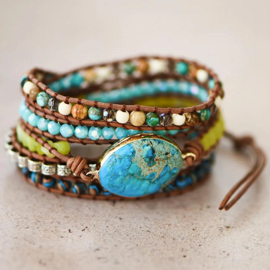 Zenitha Turquoise Jaspis Helende Armband – Omarm kalmte en helderheid