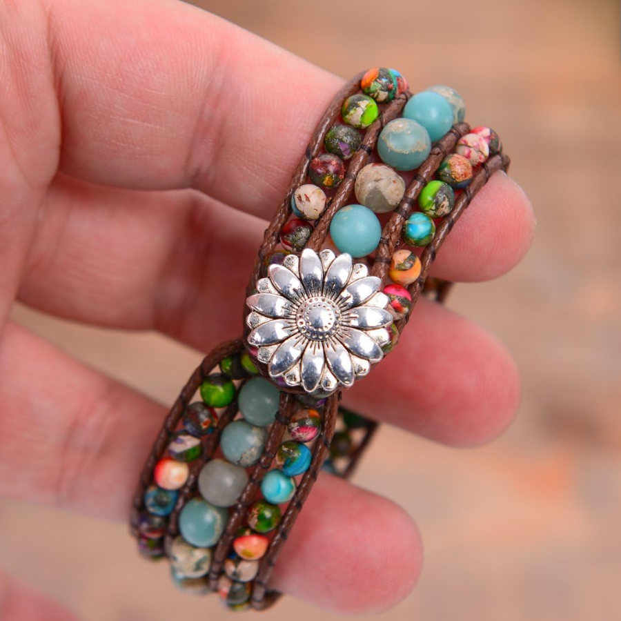 Zenitha Tranquil Agate – Wrap Bracelet for Balance & Serenity