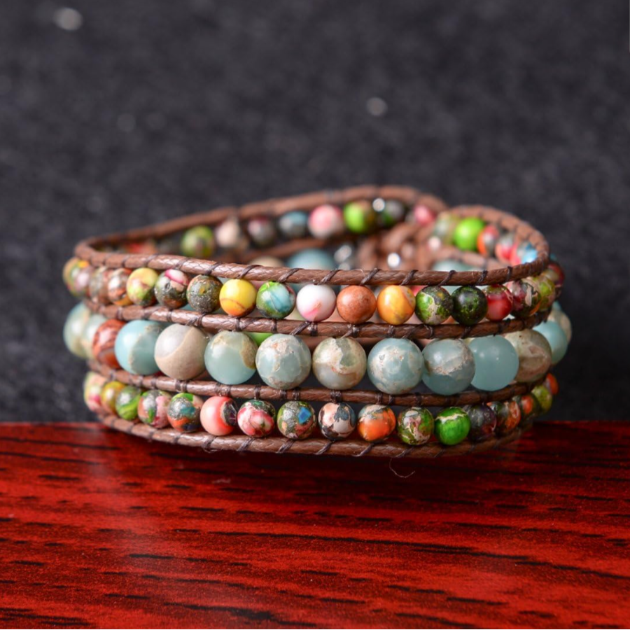 Zenitha Tranquil Agate – Wrap Bracelet for Balance & Serenity