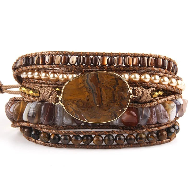Zenitha Serene Earth Wrap Bracelet – A Soulful Connection to Nature & Self