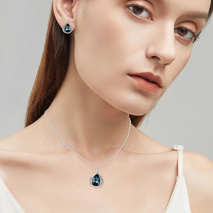Conjunto de joyas Zenitha Midnight Flow: elegancia que fluye como la medianoche