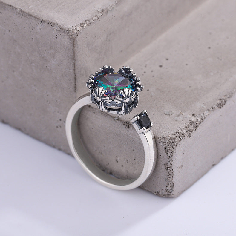 Anillo Zenitha Corona de Iris – Mística en Flor