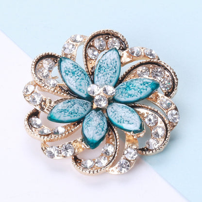 Zenitha Crystal Bloom Brooch – Blossom with Grace and Radiance