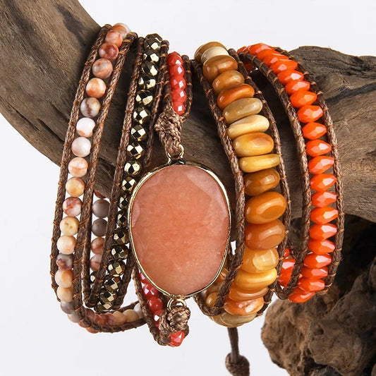 Zenitha Serene Earth Wrap Bracelet – A Soulful Connection to Nature & Self