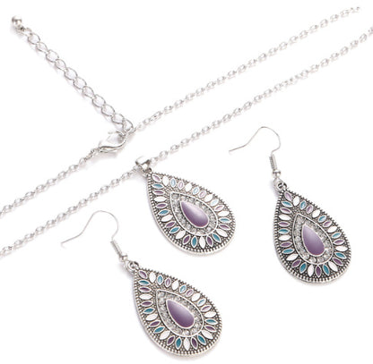 Conjunto de joyas de cuentas coloridas de estilo bohemio