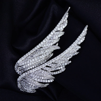 Zenitha Guardian Wings Brooch – Where Strength Meets Stillness