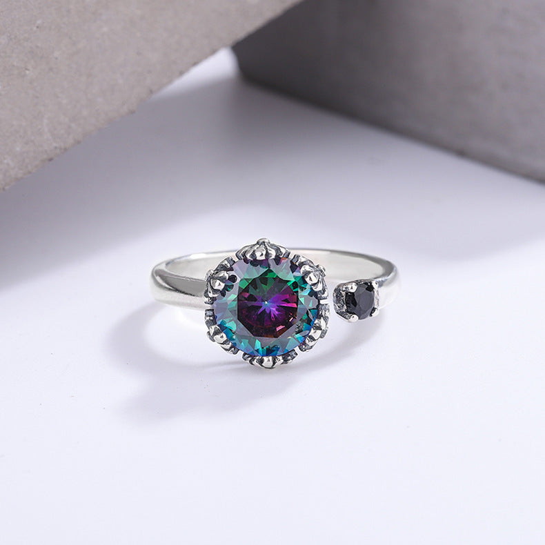 Anillo Zenitha Corona de Iris – Mística en Flor