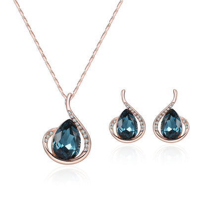 Conjunto de joyas Zenitha Midnight Flow: elegancia que fluye como la medianoche