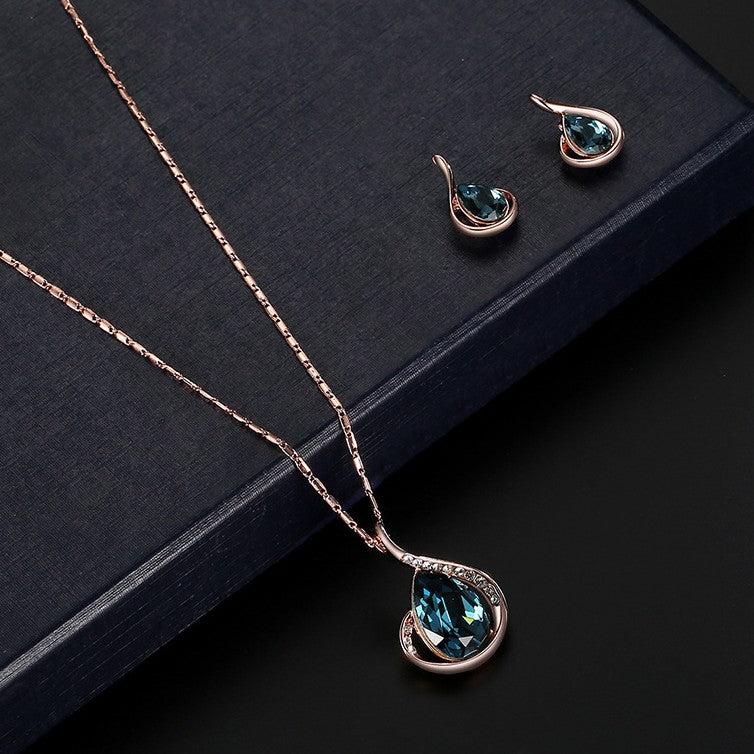 Conjunto de joyas Zenitha Midnight Flow: elegancia que fluye como la medianoche