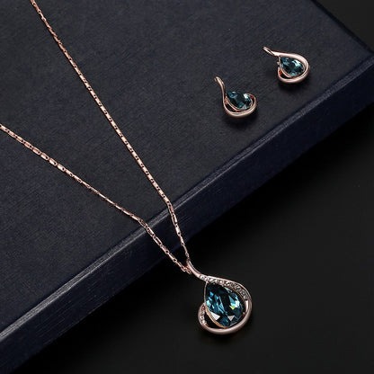 Conjunto de joyas Zenitha Midnight Flow: elegancia que fluye como la medianoche