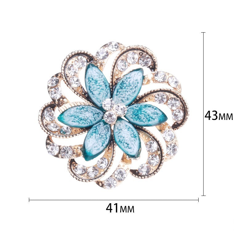 Zenitha Crystal Bloom Brooch – Blossom with Grace and Radiance