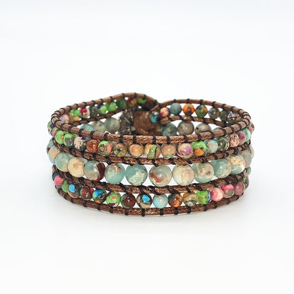 Zenitha Tranquil Agate – Wrap Bracelet for Balance & Serenity
