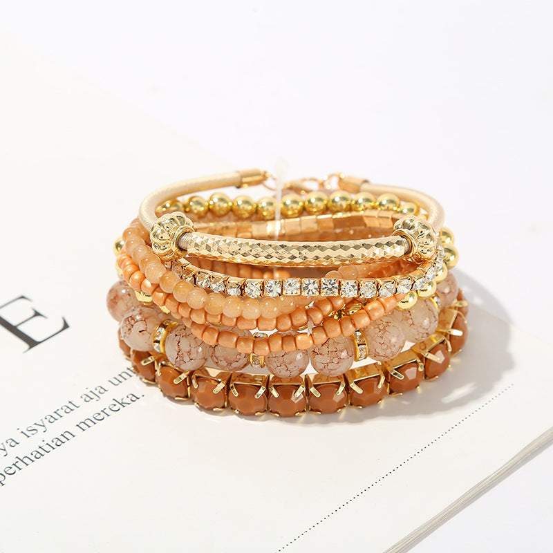Zenitha Crystal Flow Armband-Set – Lass deine Energie erblühen