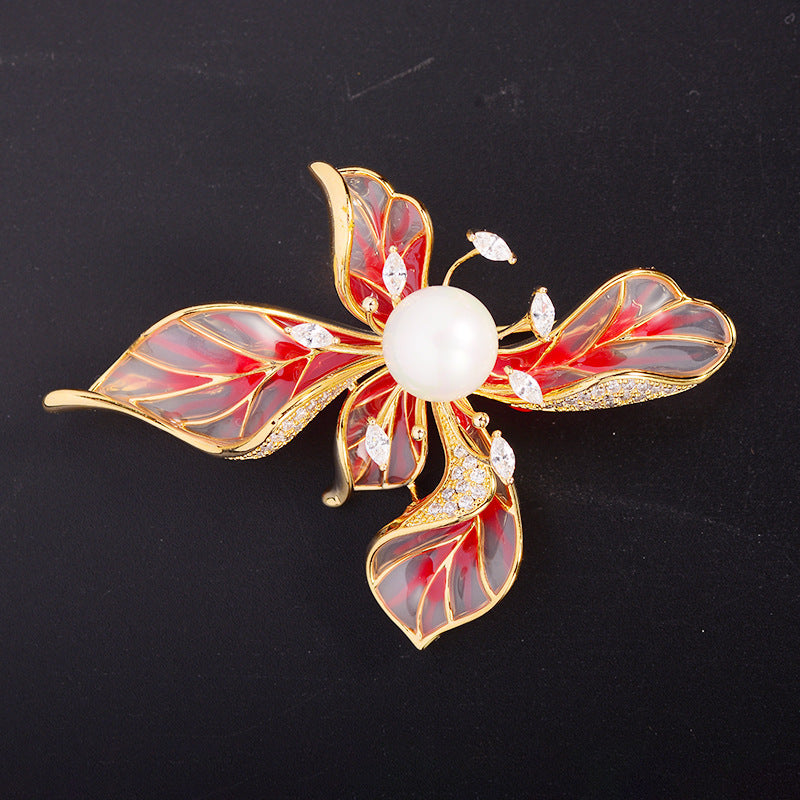 Broche Zenitha Bloomfire: Elegancia en cada pétalo