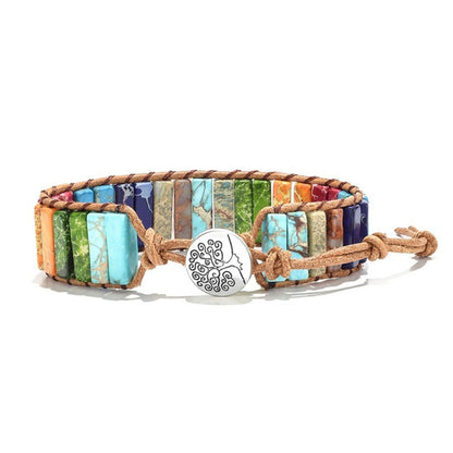 Zenitha Vintage Jasper Leather Bracelet – Colors of Nature, Energy of Earth