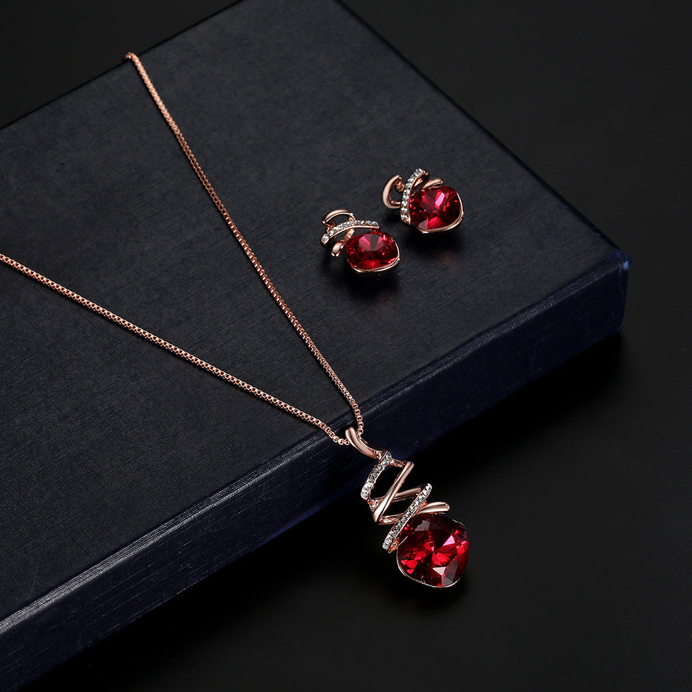 Zenitha Ruby Flame Schmuckset – Entzünden Sie Ihr inneres Feuer
