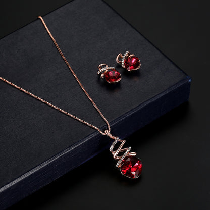 Zenitha Ruby Flame Schmuckset – Entzünden Sie Ihr inneres Feuer