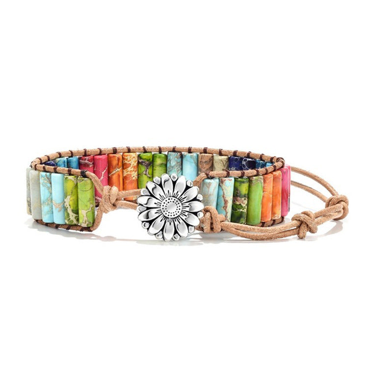 Zenitha Vintage Jasper Lederarmband II – Entdecken Sie neue Dimensionen der Harmonie