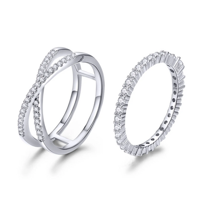 Zenitha Twin Spark Ringset – Eeuwige glans, innerlijke betekenis