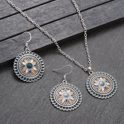 Conjunto de joyas de cuentas coloridas de estilo bohemio