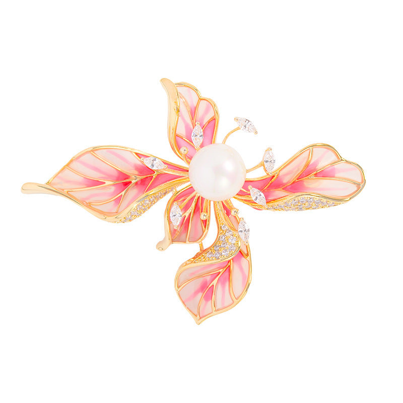 Broche Zenitha Bloomfire: Elegancia en cada pétalo