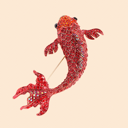 Zenitha Koi Elegance Brooch – Flow with Grace