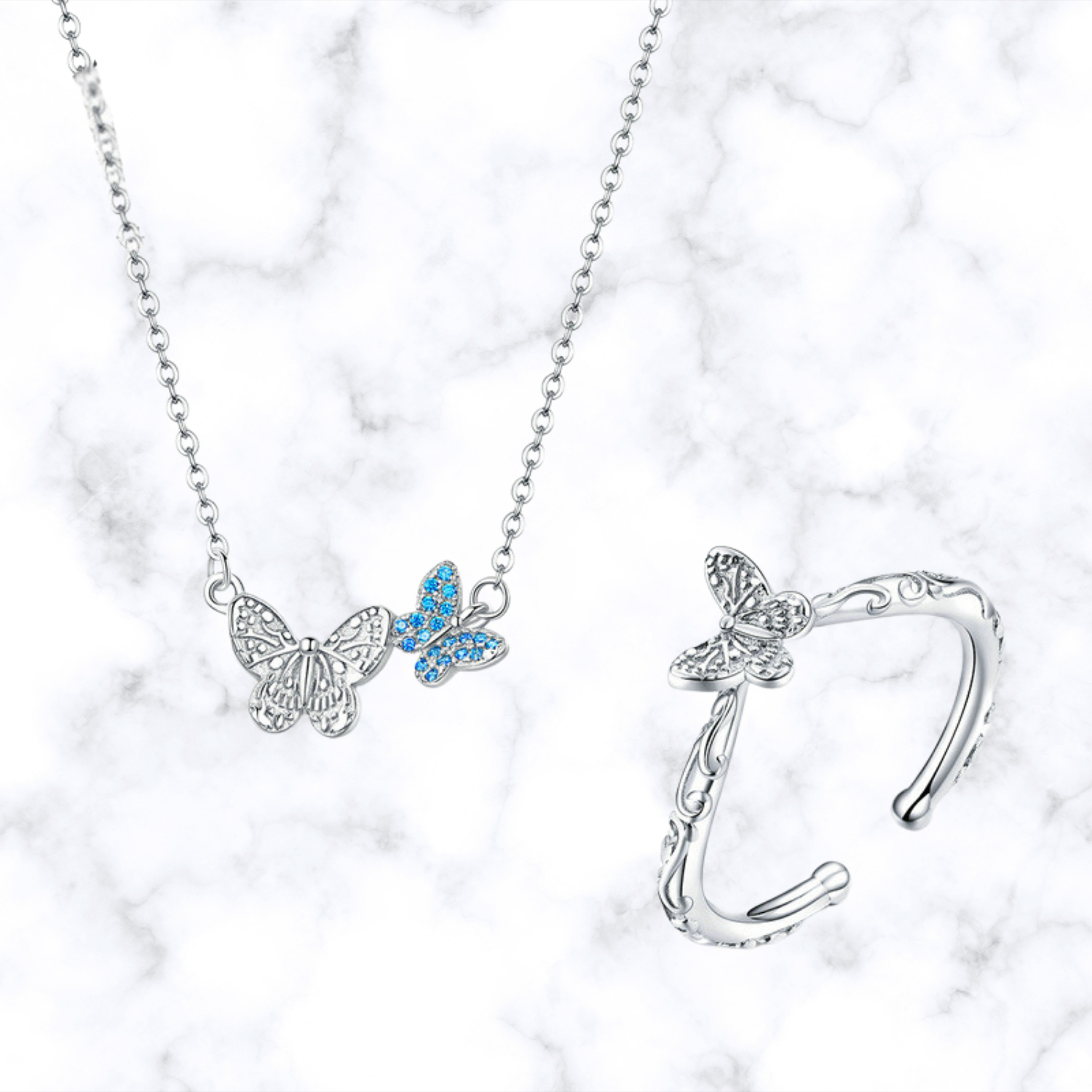 Zenitha Whispering Wings Jewelry Set – Lightness with Meaning