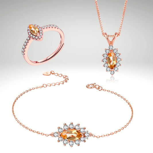 Zenitha Golden Dawn Jewelry Set – Where Light Awakens Elegance