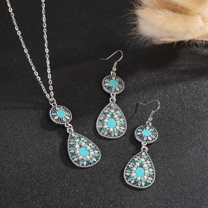 Conjunto de joyas de cuentas coloridas de estilo bohemio