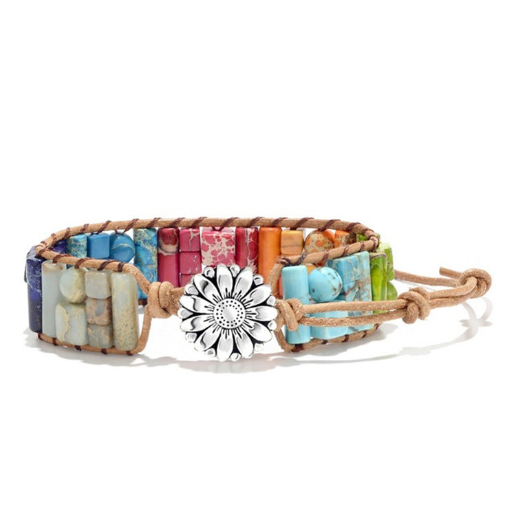 Zenitha Vintage Jasper Lederarmband II – Entdecken Sie neue Dimensionen der Harmonie