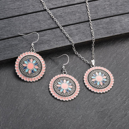 Conjunto de joyas de cuentas coloridas de estilo bohemio