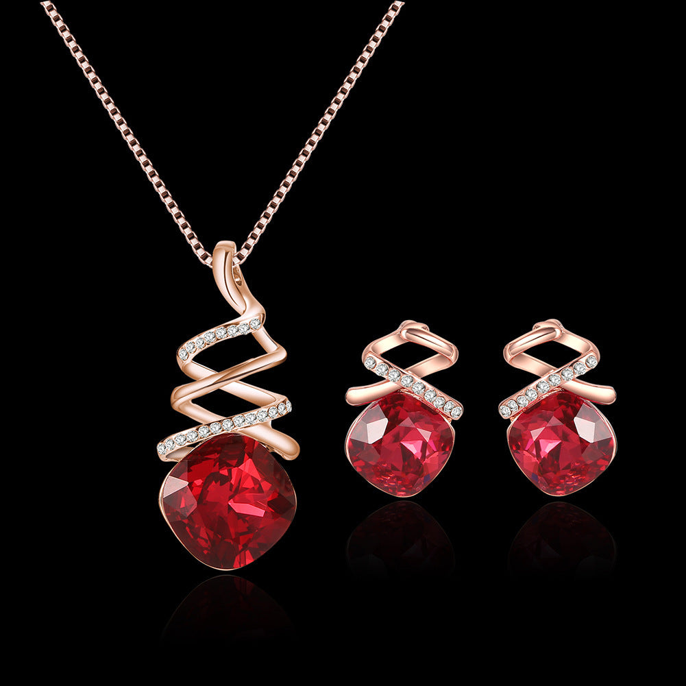 Zenitha Ruby Flame Schmuckset – Entzünden Sie Ihr inneres Feuer