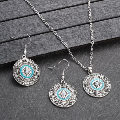 Conjunto de joyas de cuentas coloridas de estilo bohemio