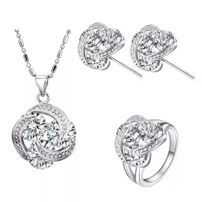 Zenitha Eternal Knot Jewelry Set – A Symbol of Connection and Radiance